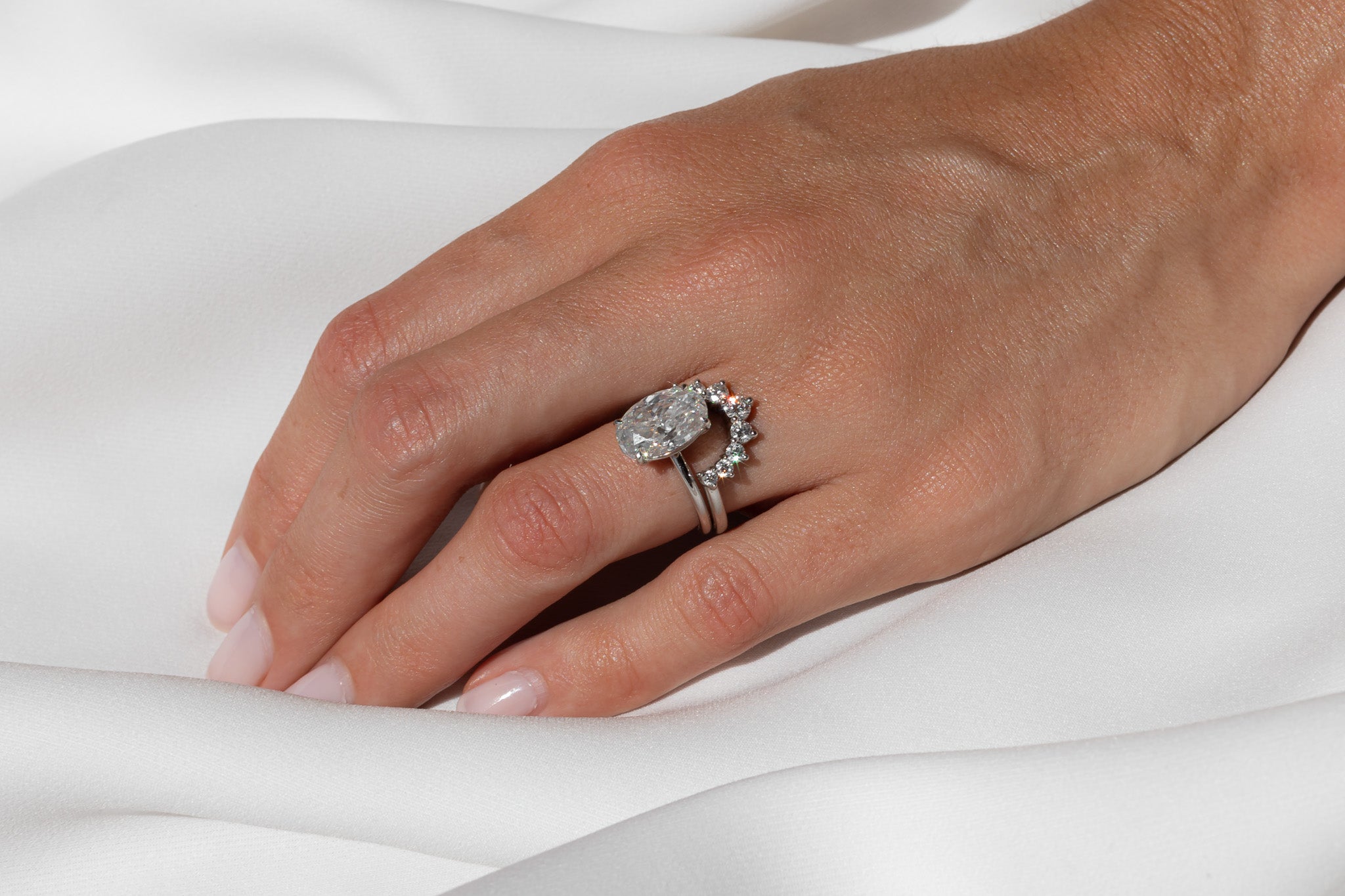 Crown Wedding Band in Platinum, Size K