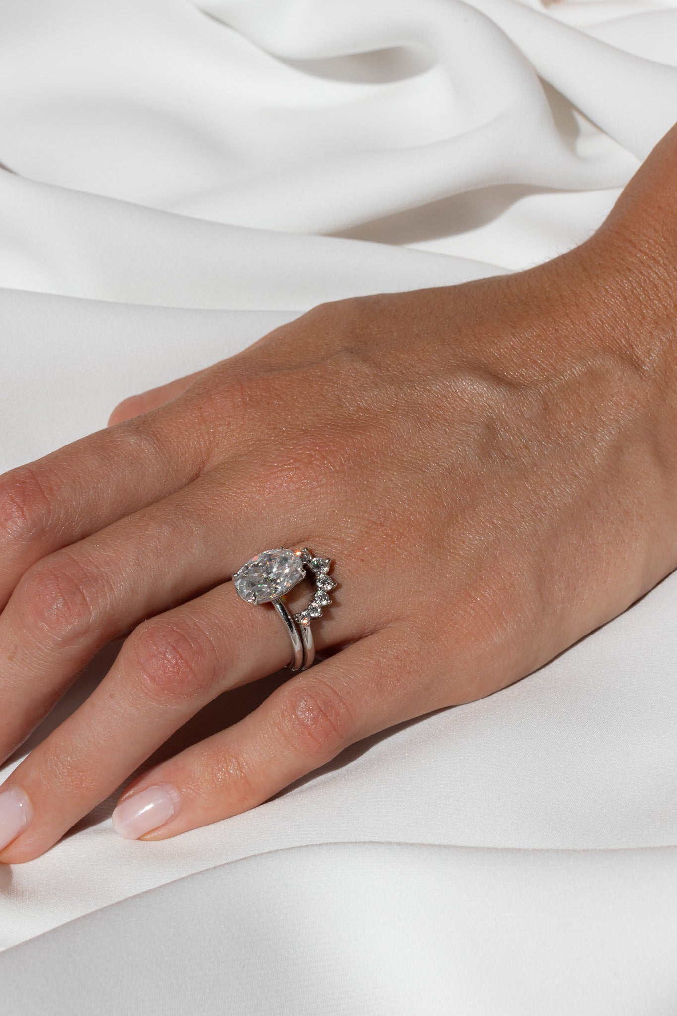Crown Wedding Band in Platinum, Size K