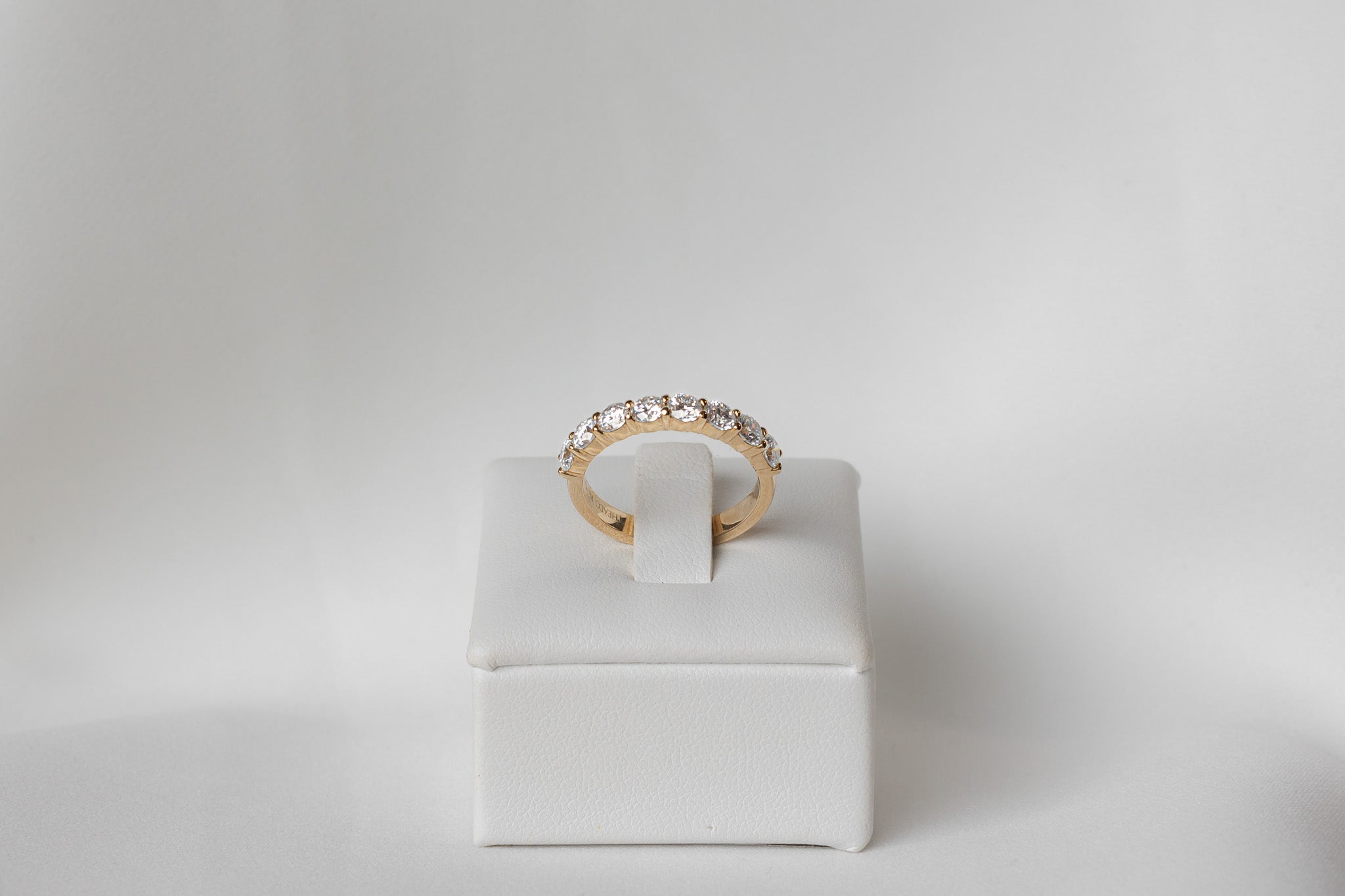 Large Pavé Round Wedding Band