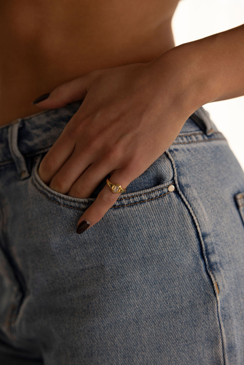 Solari Round Pinky Ring