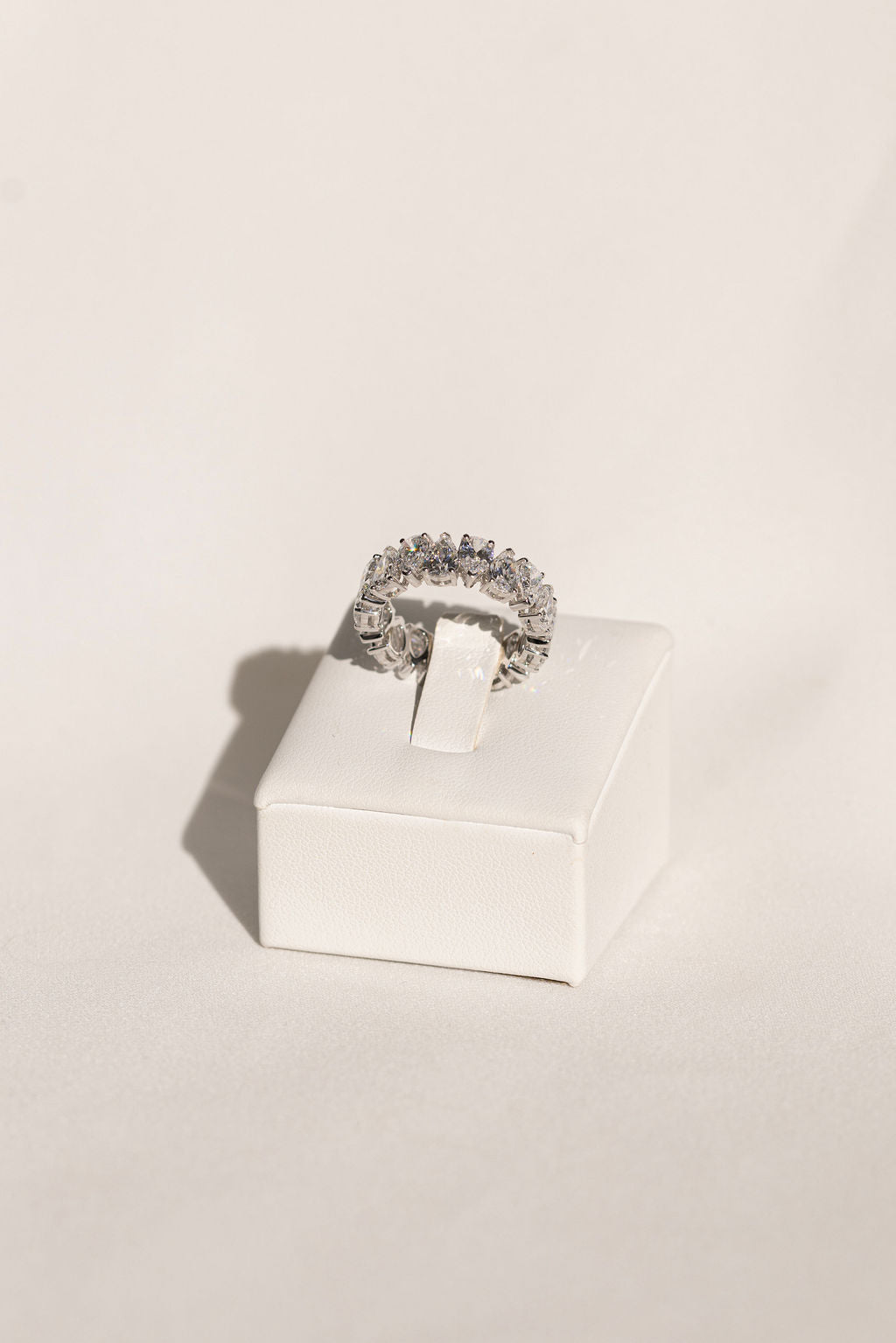 6.85ct Pear Lab Grown Diamond Band - Size N 1/2