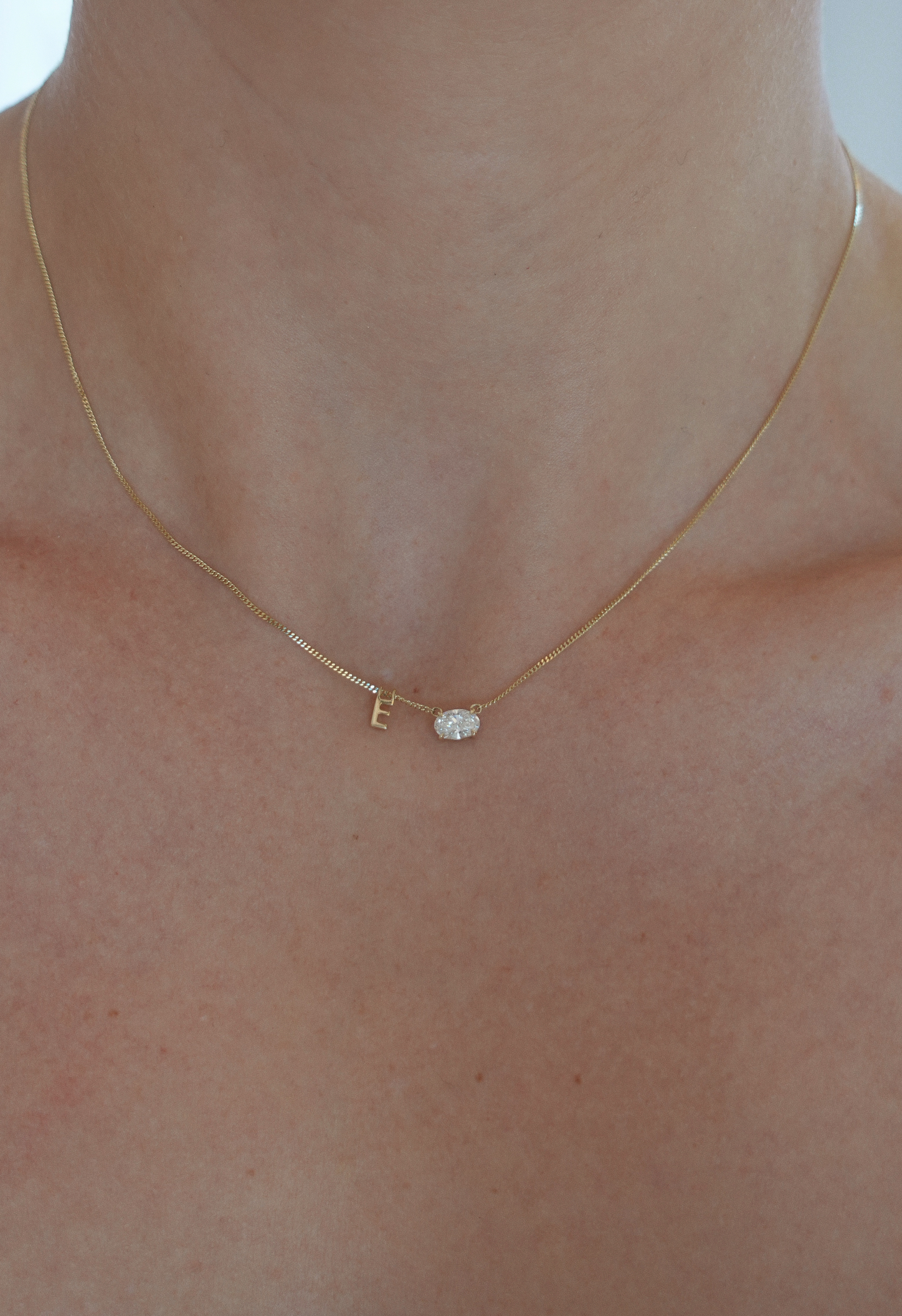 Floating Initial Pendant