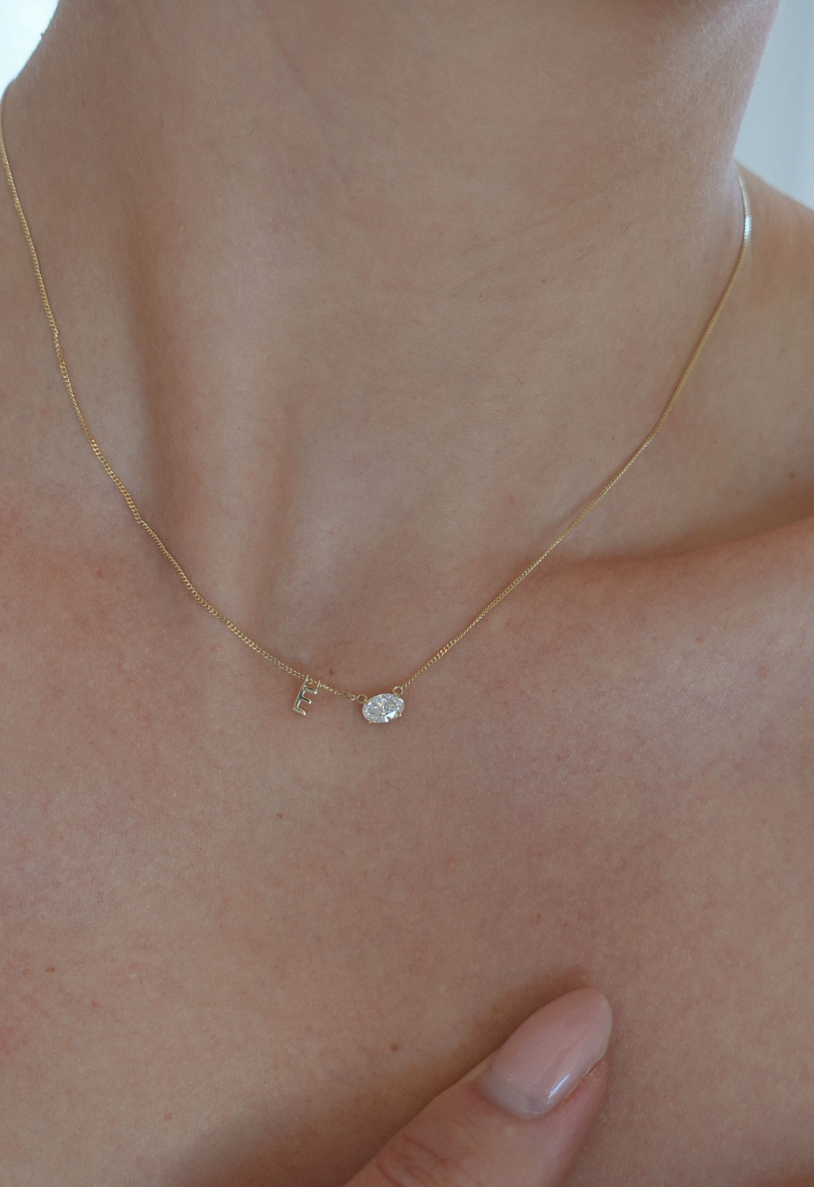 Floating Initial Pendant
