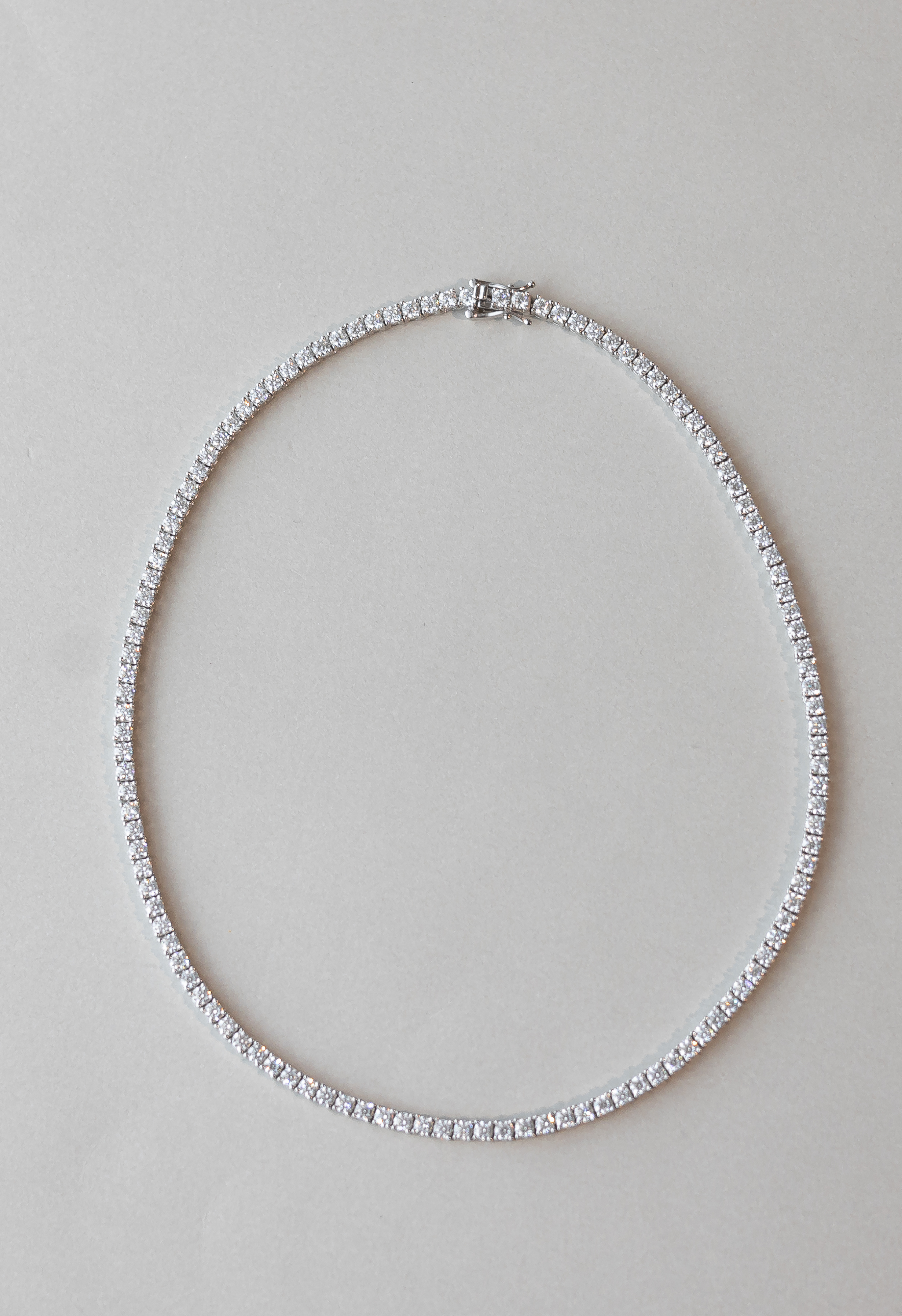Classic Tennis Necklace - Moissanite