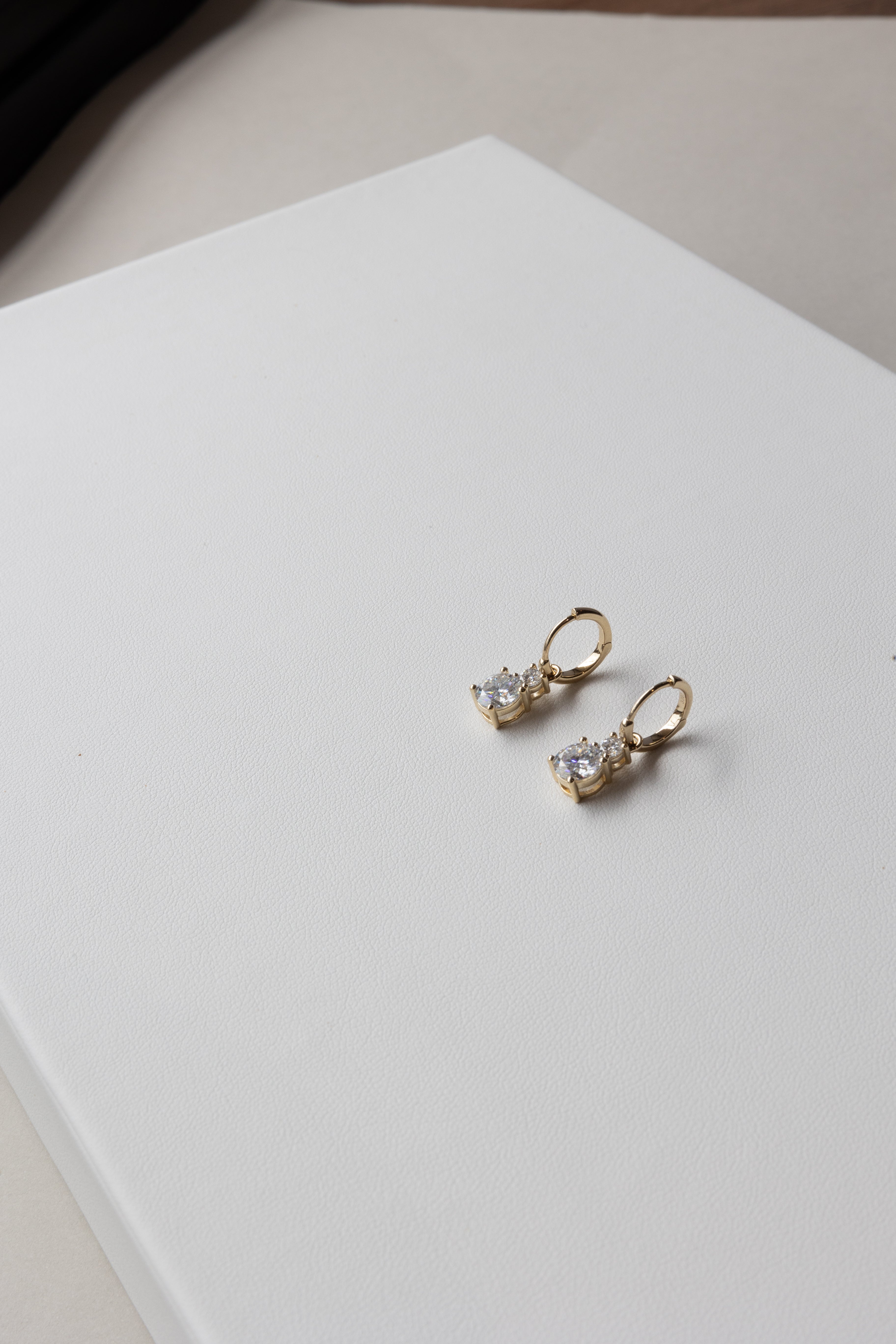 Hoop Charm Earrings