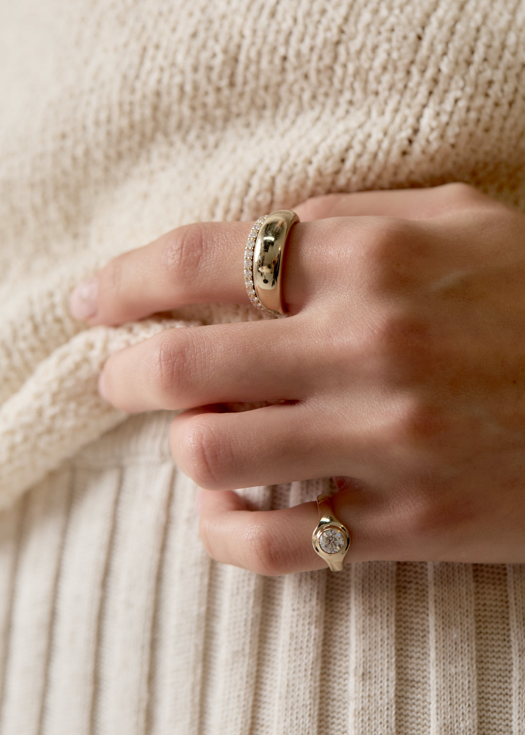 NEW Solari Round Pinky Ring