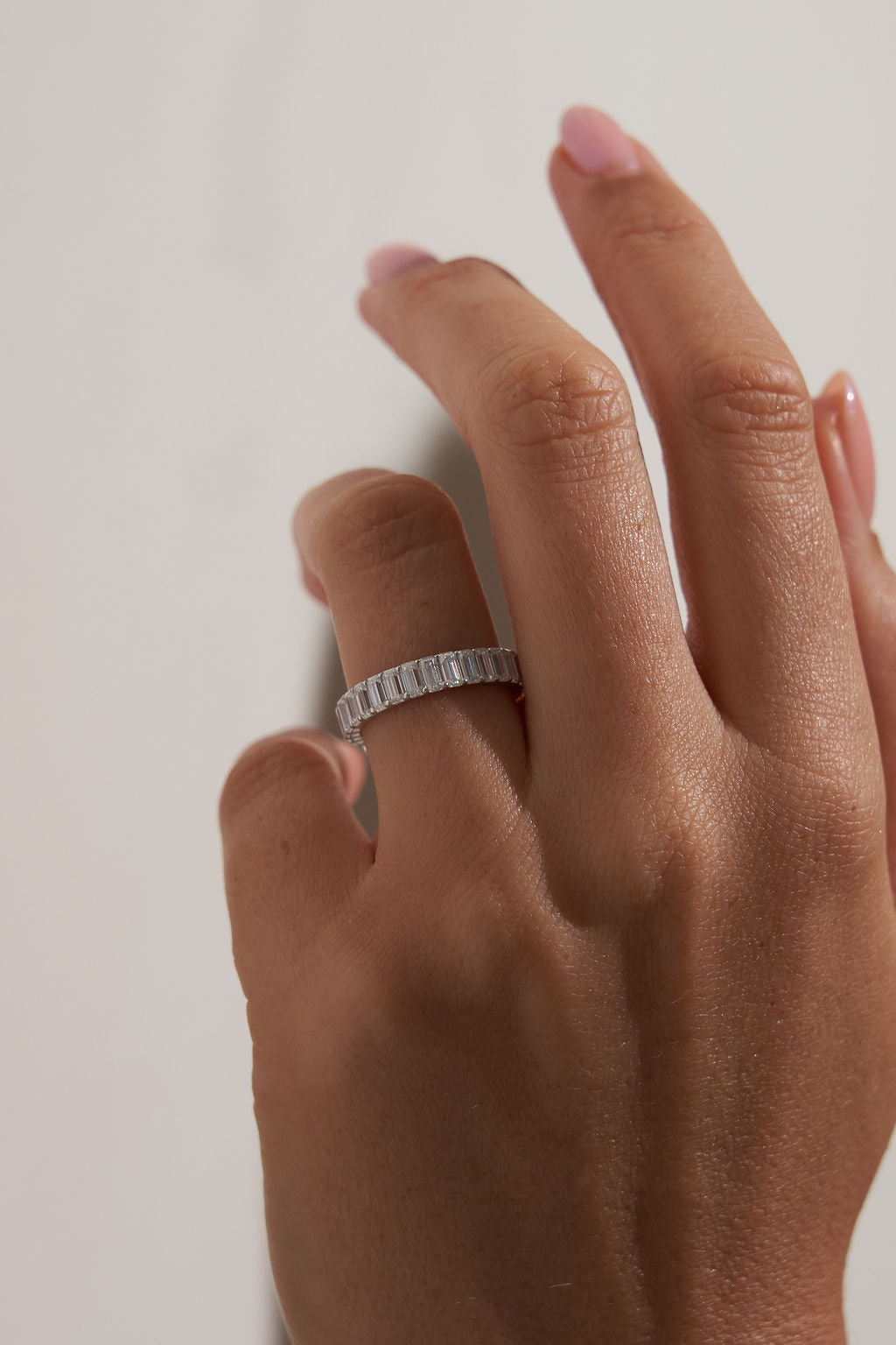 Large Baguette Wedding Band