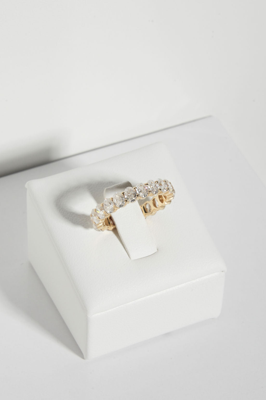 Large Pavé Oval Wedding Band