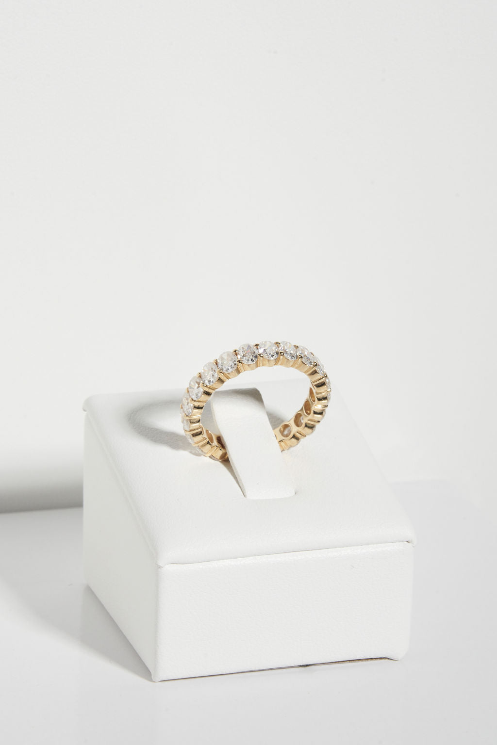 Large Pavé Oval Wedding Band