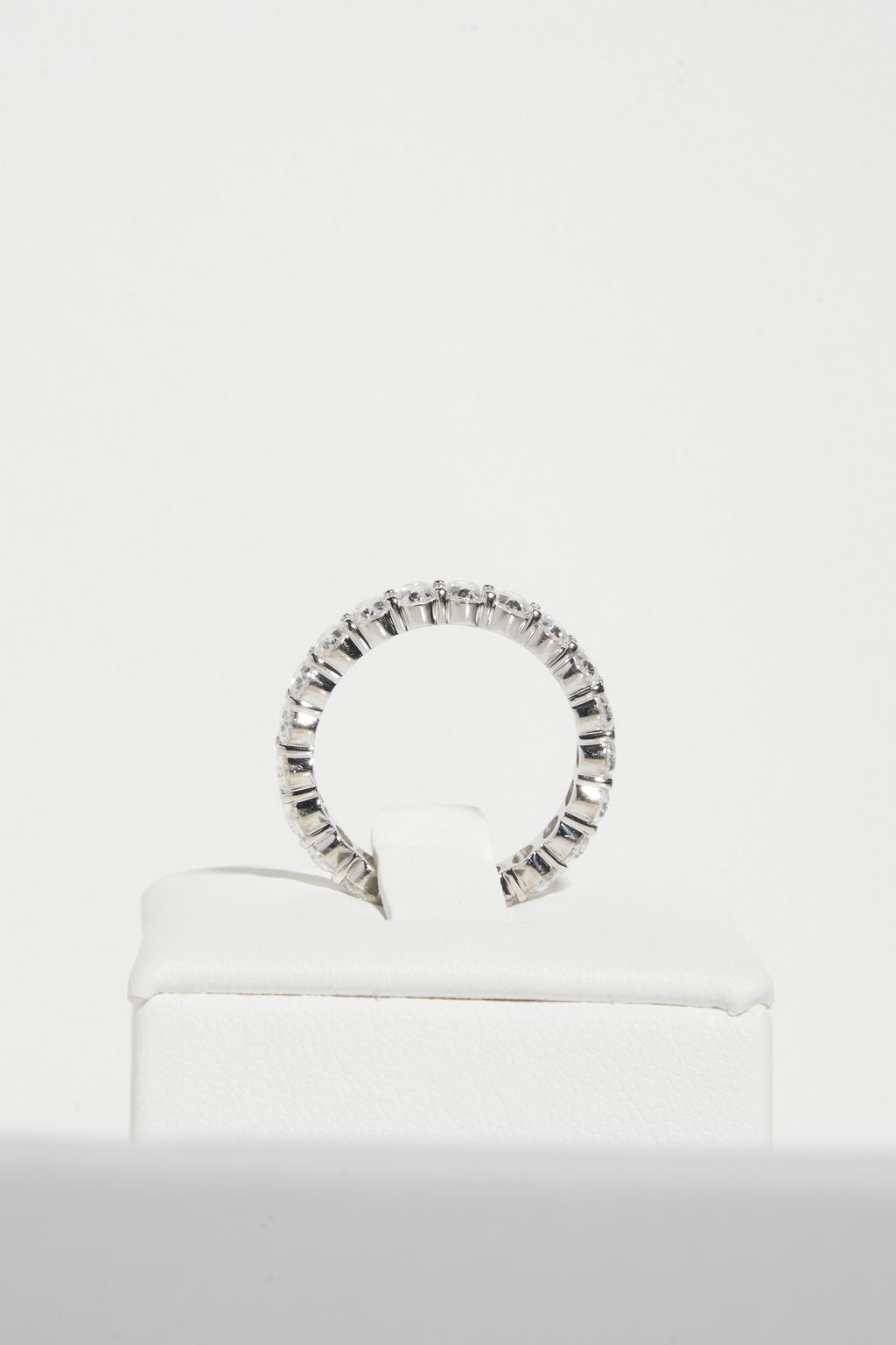 Large Pavé Oval Wedding Band
