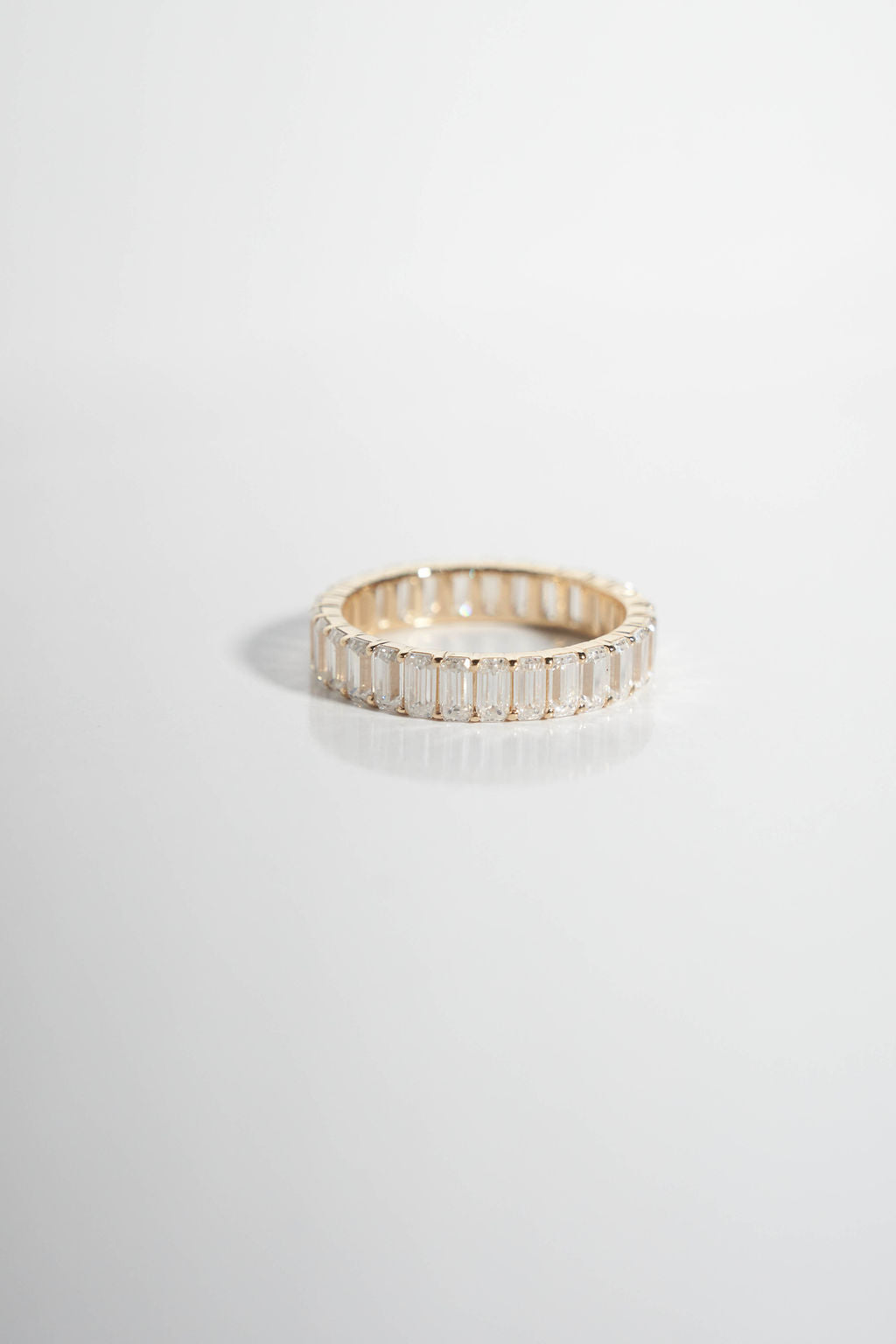 Large Baguette Wedding Band