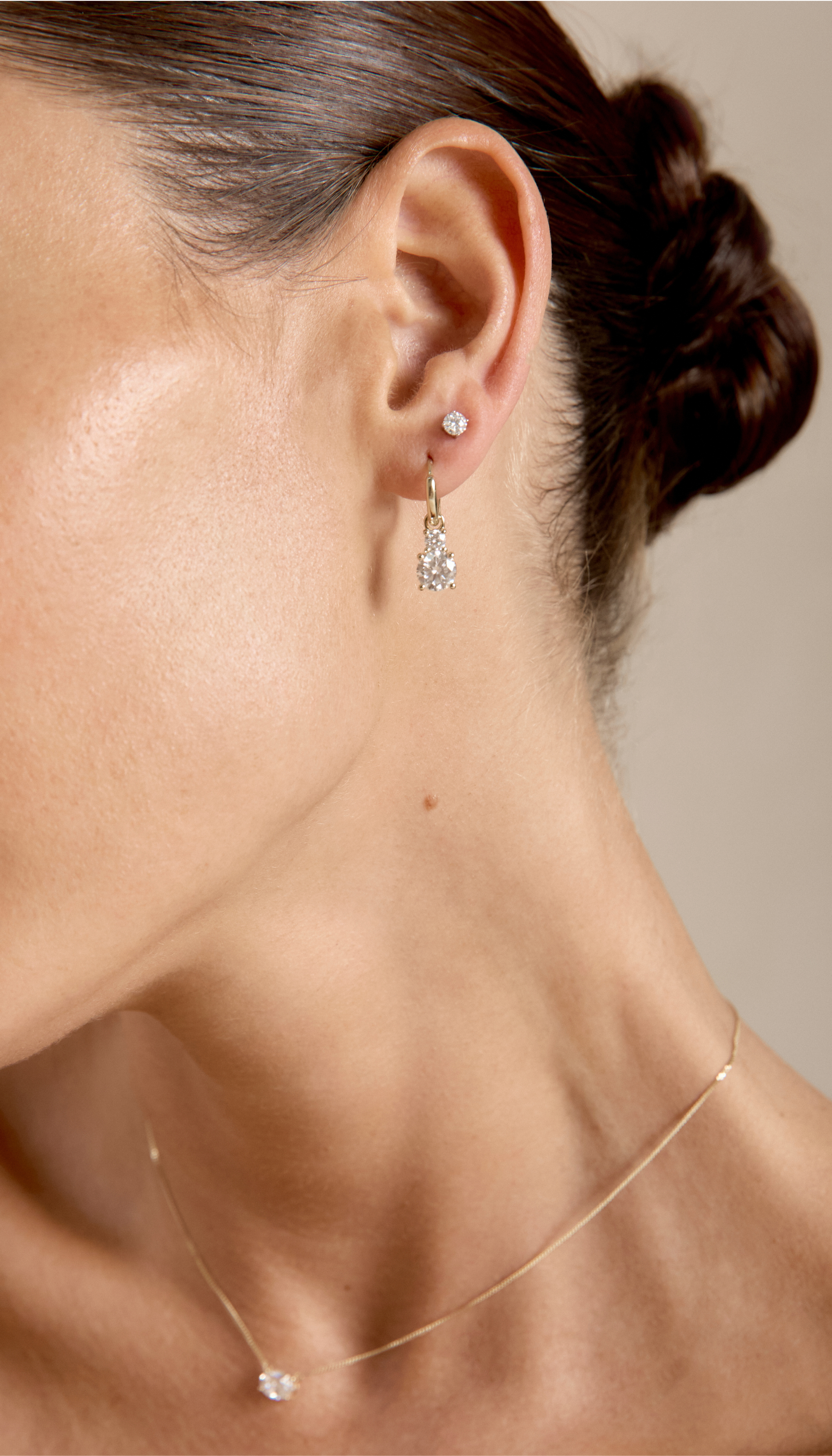 Round Stud Earrings