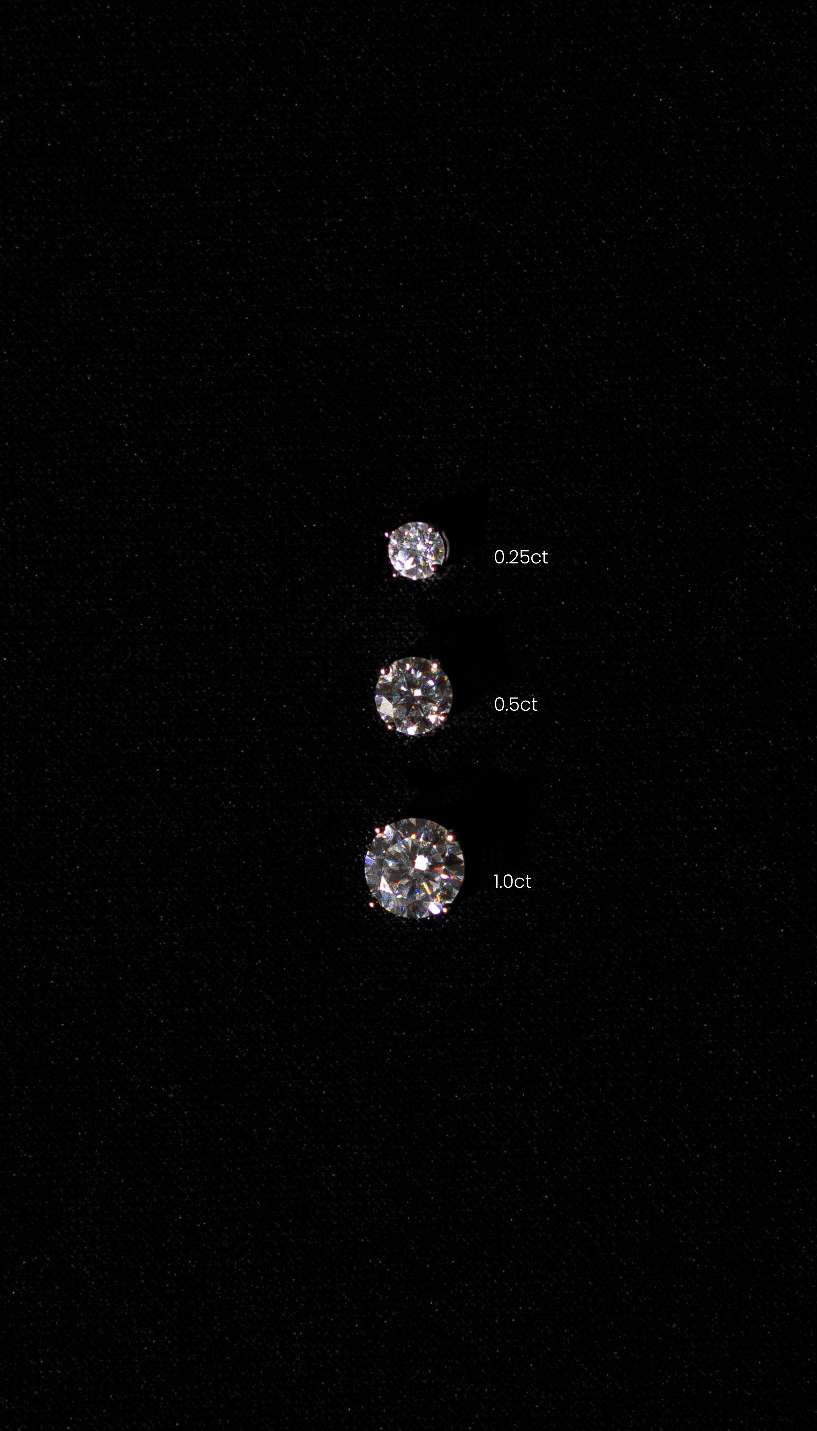 Round Stud Earrings