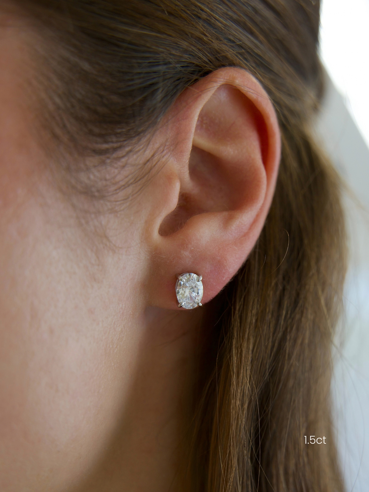 Oval Stud Earrings