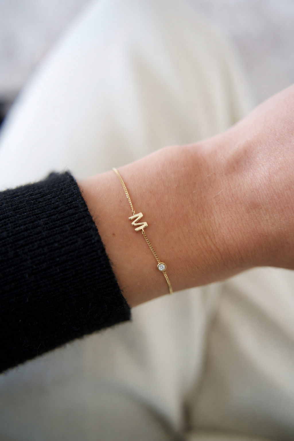 Initial Lab Diamond Bracelet