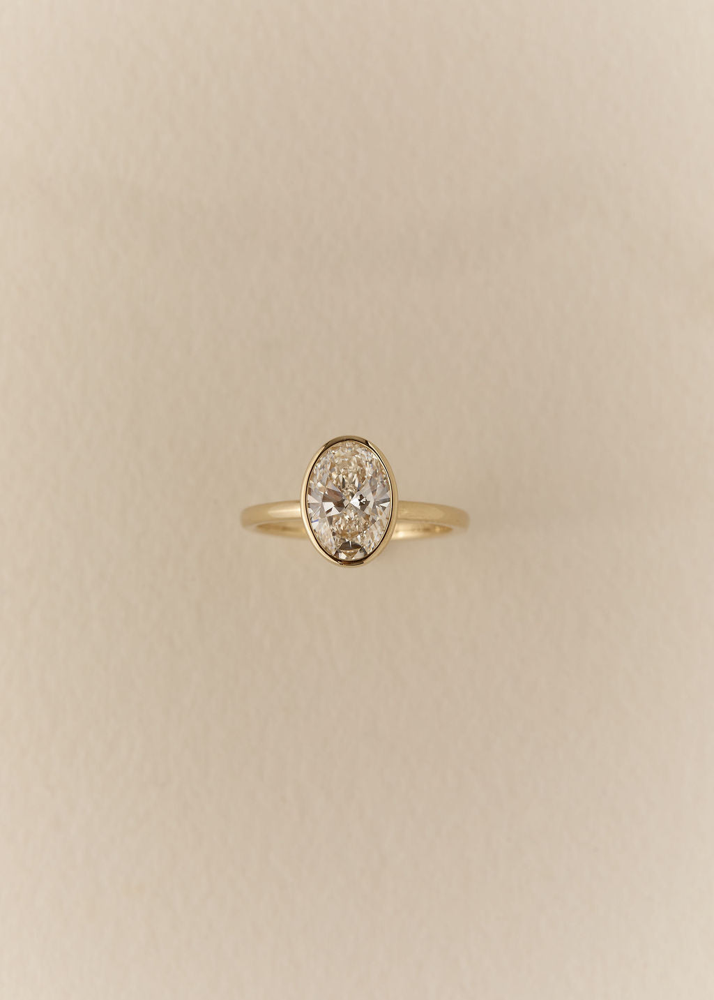 2.01ct Oval Bezel Solitaire