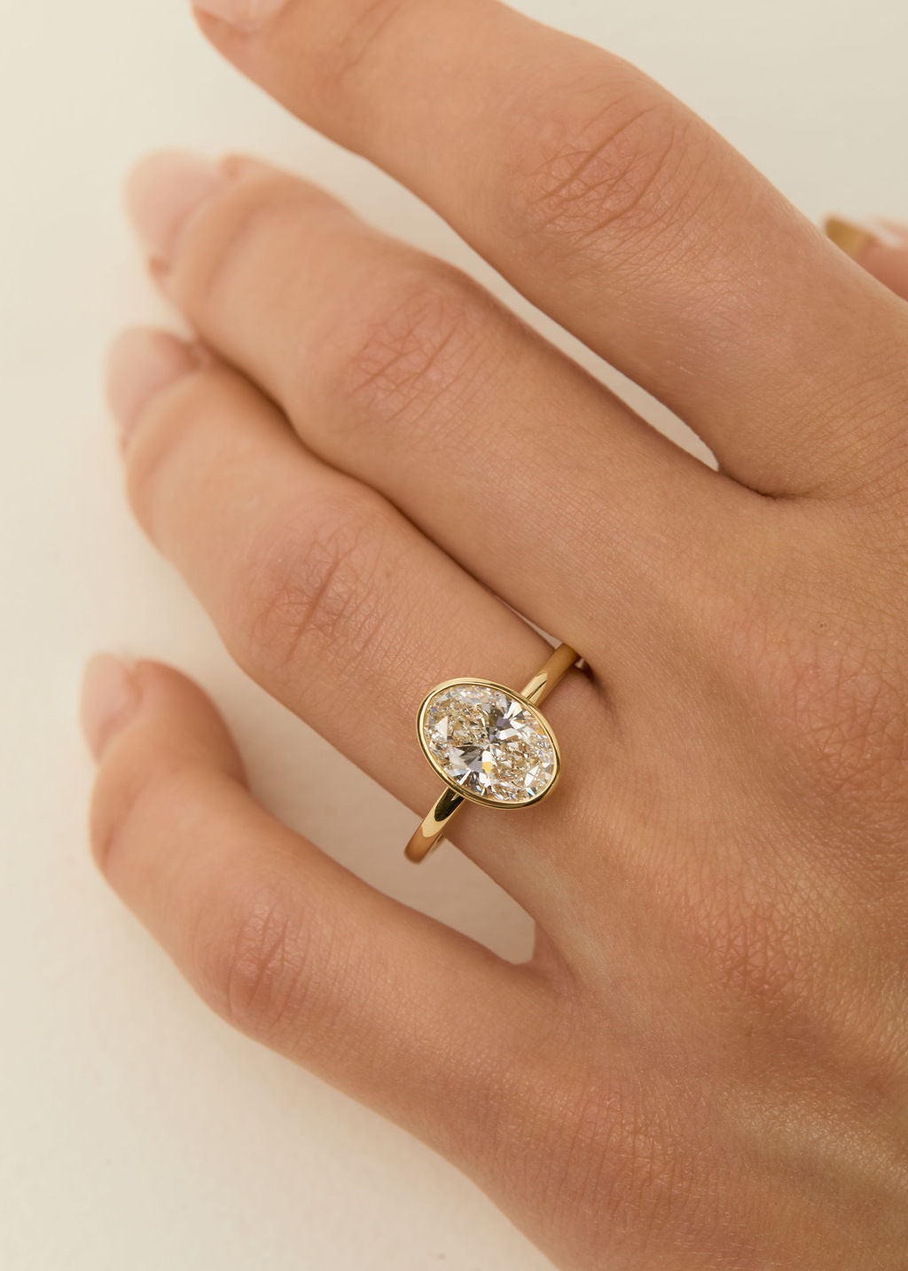 2.01ct Oval Bezel Solitaire