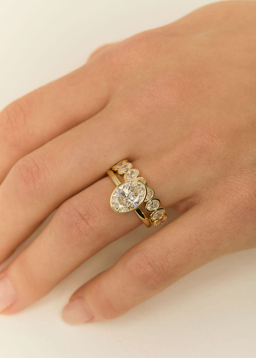 2.01ct Oval Bezel Solitaire