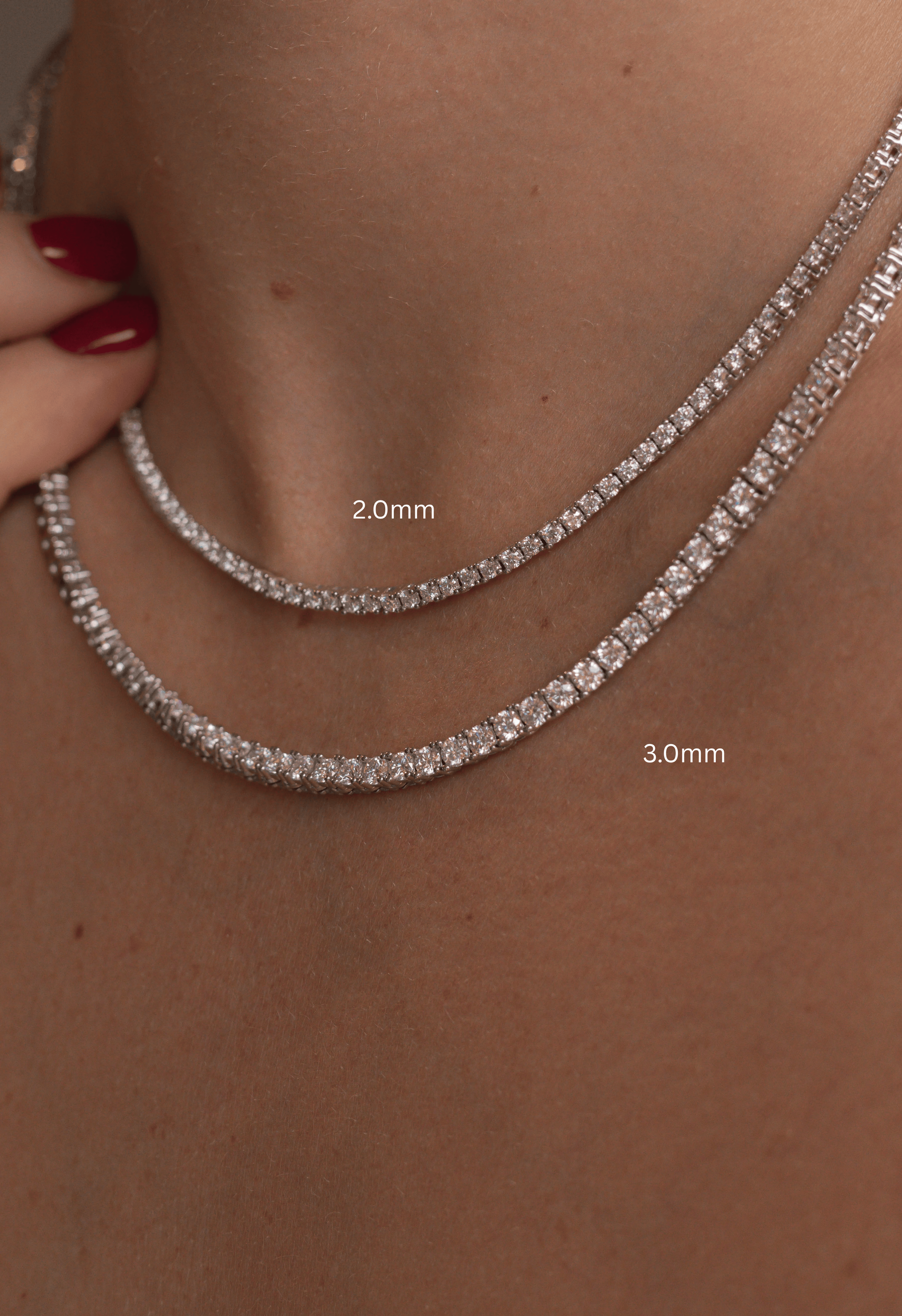 Classic Tennis Necklace - Moissanite