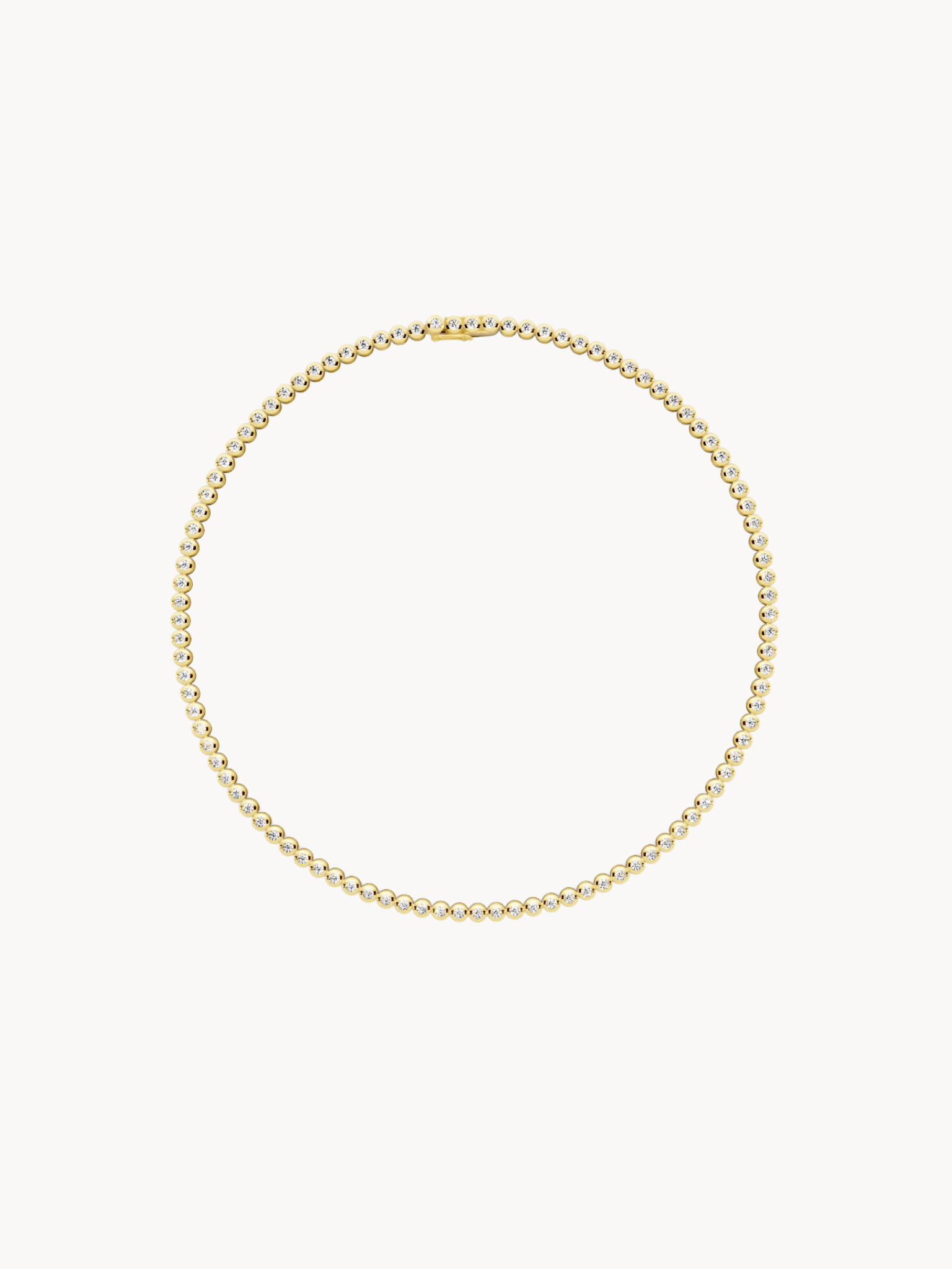 Lucia Bezel Tennis Necklace